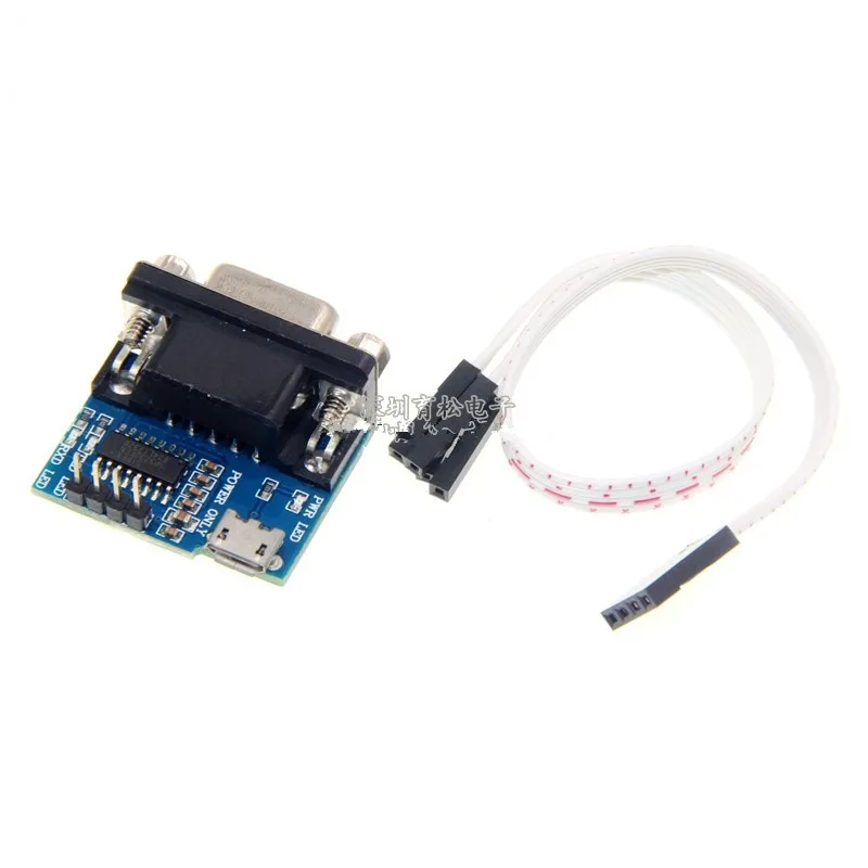 RS232-TTL 직렬 포트 모듈 깜박이는 소형 보드 변환기 db9 USB 인터페이스가 있는 암 변환