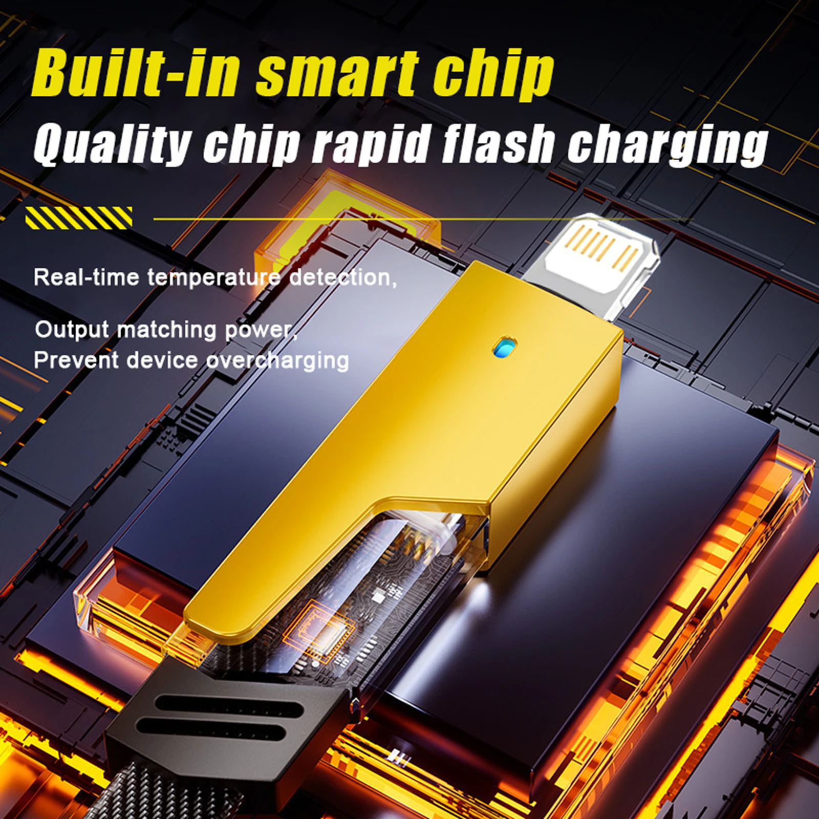 48W Fast Charger Set 4 in 1 2M USB C Cable Multi Port Wall Adapter For iPhone 17 17 Air 16 15 Pro Max Samsung Galaxy S26 S25 S24 Ultra iPad AirPods Universal Travel Power Block - view 5