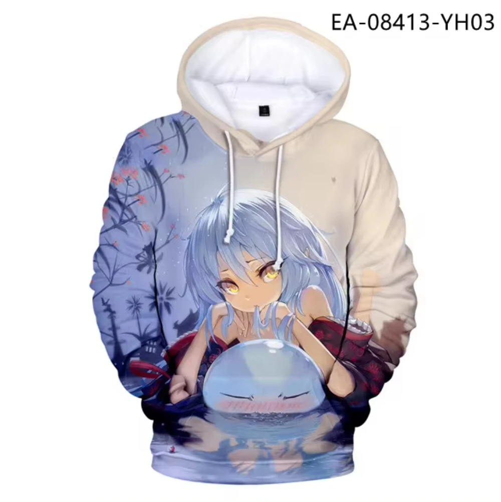 

Japanese Anime Rimuru Tempest 3D Printed Men's Hoodie Autumn Casual Long Sleeves Oversized Pullover Sweatshirt Unisex Clothing