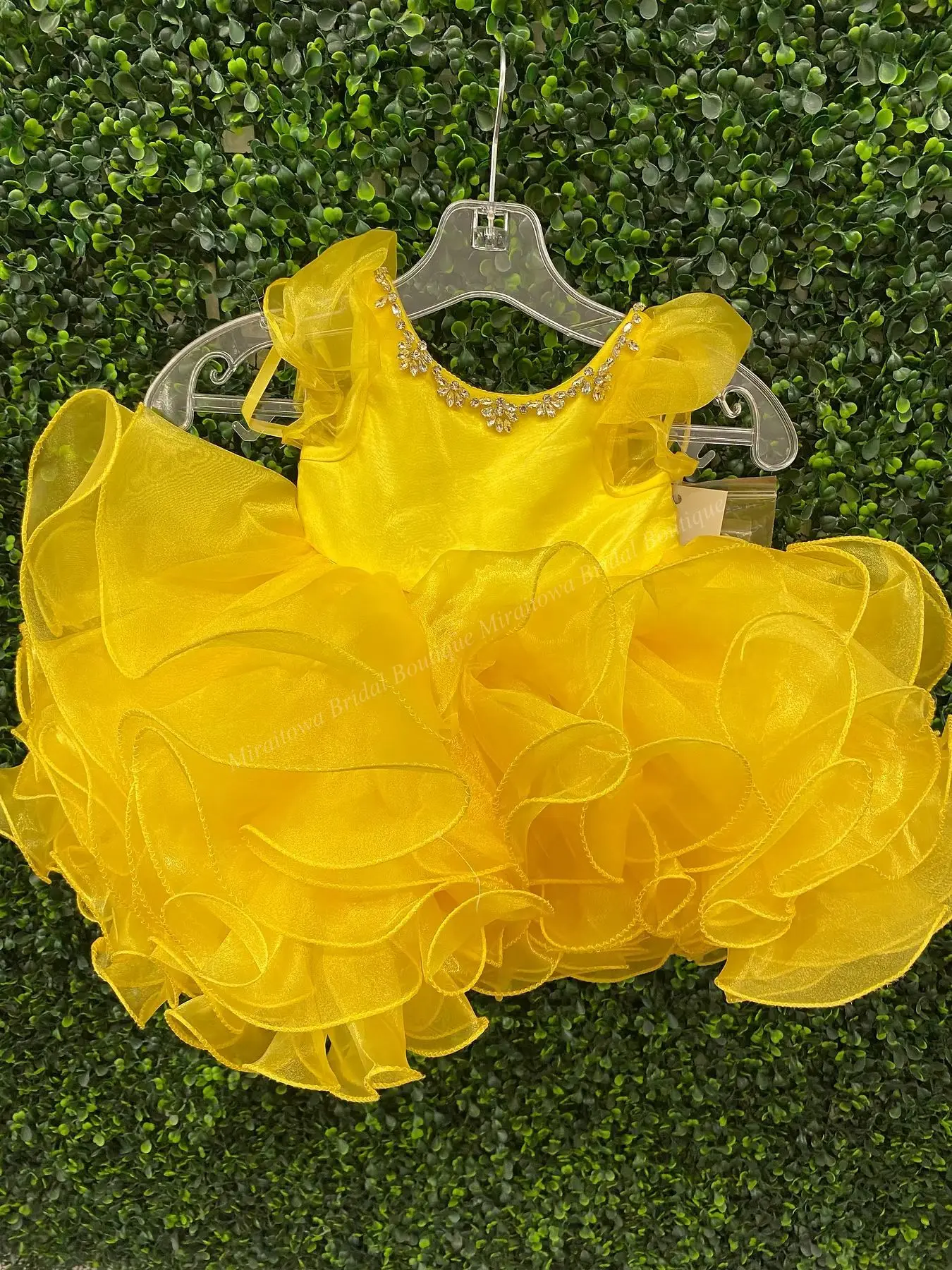 Paillettes Cupcake fille Pageant robe mancherons jaune court petit enfant anniversaire amusant mode Cocktail robe de soirée infantile enfant en bas âge Miss