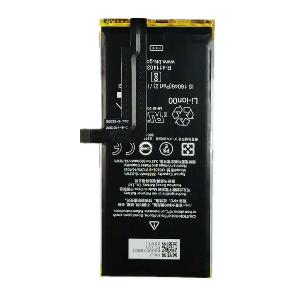 100% Original G025E-B Battery For Google Pixel 4A Pixel4A 5G Version G025E B Mobile Phone Batteries Built-in Battery 3885mAh