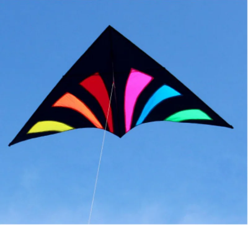 free shipping rainbow delta kites for adults windsocks flying children kite string professional kite gel blaster outdoor fun toy