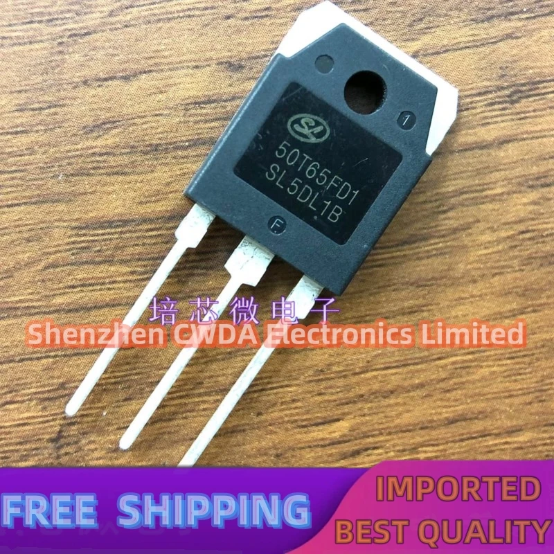 10PCS-20PCS  50T65FD1  SGT50T65FD1PN IGBT 50A 650V TO-3P In Stock 