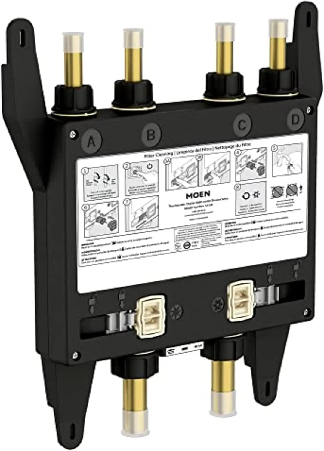 

Smart Shower 4-Outlet Digital Thermostatic Shower Valve with 3/4" Connections, S3104