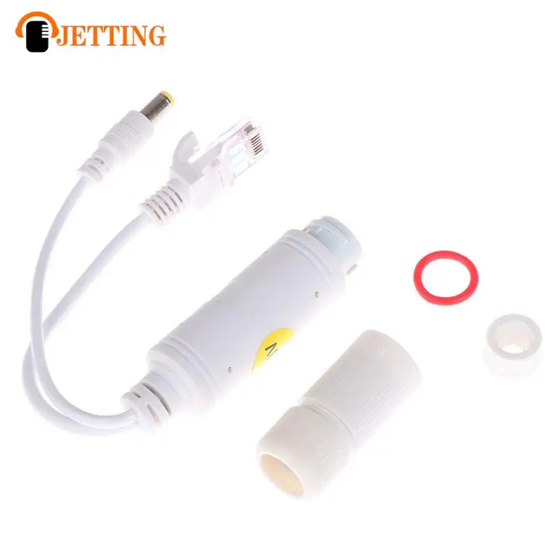 Módulo de alimentação do cabo adaptador impermeável, Injector Splitter para câmera IP, 48V a 12V POE Splitter