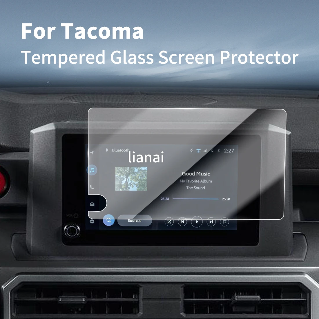 Screen Protector for 26 Toyota Tacoma Tempered Glass GPS display Video Navigator Car Stickers Fingerprint-resistant supplies