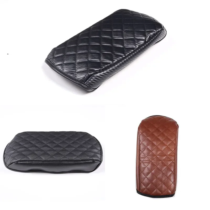 For Mercedes Benz G Class W463 2013-2018 leather Black/brown/carbon Car seat center armrest box protective cover Car Accessories