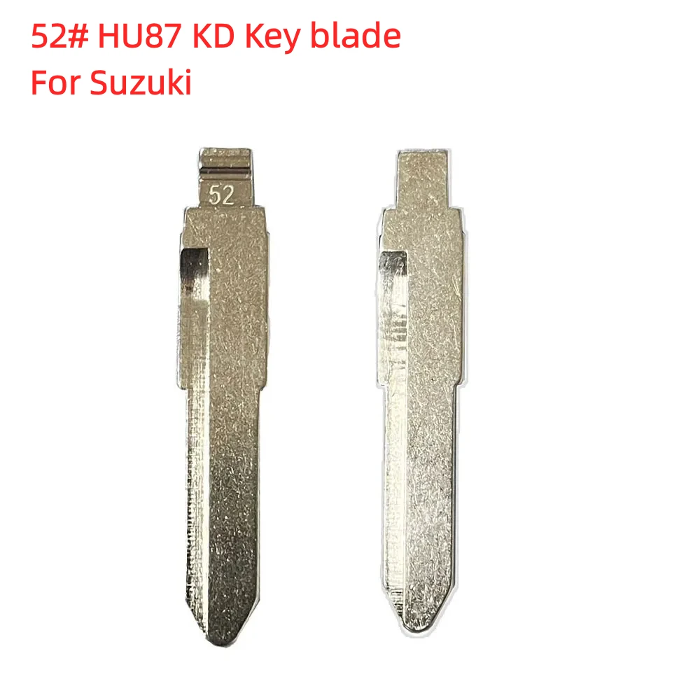 10pcs 52# Flip KD Remote Key Blade HU87 HU133R Metal Uncut Blank for Suzuki Swift for Keydiy KD Xhorse VVDI JMD