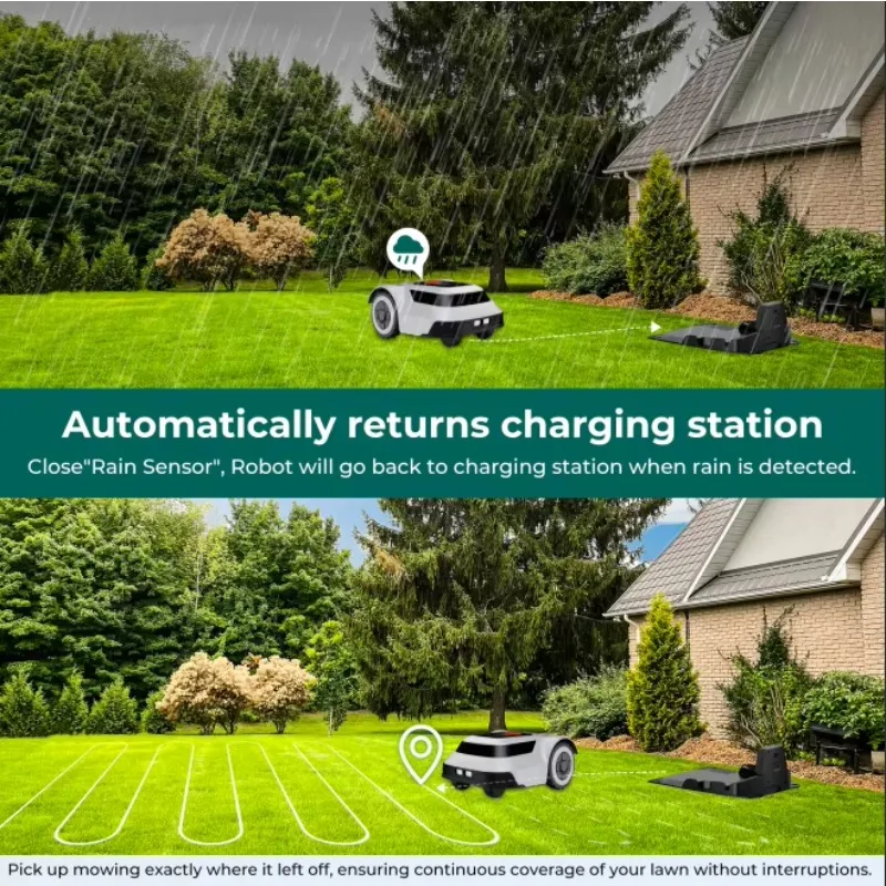 STLF WJW جزازة العشب الآلية ذاتية الدفع لتحديد المواقع والملاحة الذكية جزازة العشب الكهربائية التلقائية للحديقة/جزازة الفناء