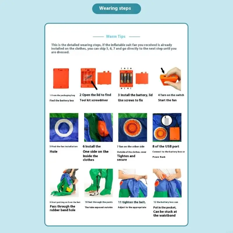 Động vật bơm hơi trên trang phục cho người lớn Halloween Party Vai trò nhanh chóng Vật liệu Polyester A2UB