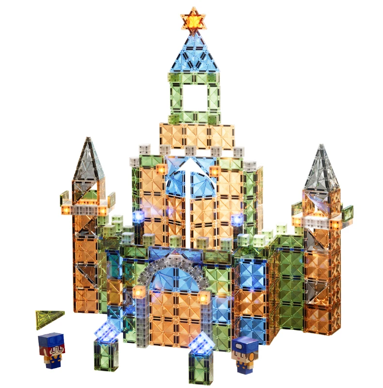 

Набор магнитных строительных блоков для мальчиков и девочек, игрушки для сборки пазлов, подарки для детей 3-8 лет, развивающие головоломки.