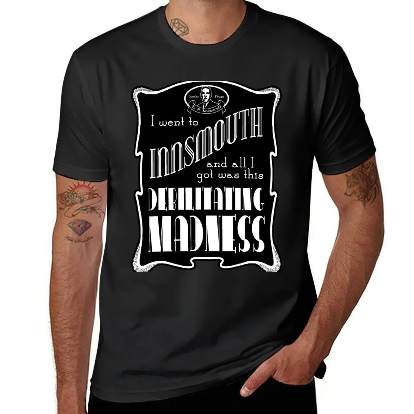 I Went To Innsmouth (For Light Colors) T-Shirt customs design your own quick drying sweat mens graphic t-shirts pack