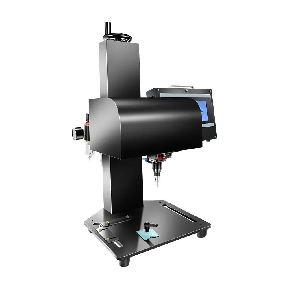 CNC Pneumatic Dot Peen Marking Machine Metal Engraving Machinery for Nameplate Metal Serial Numbers Engraving Machine
