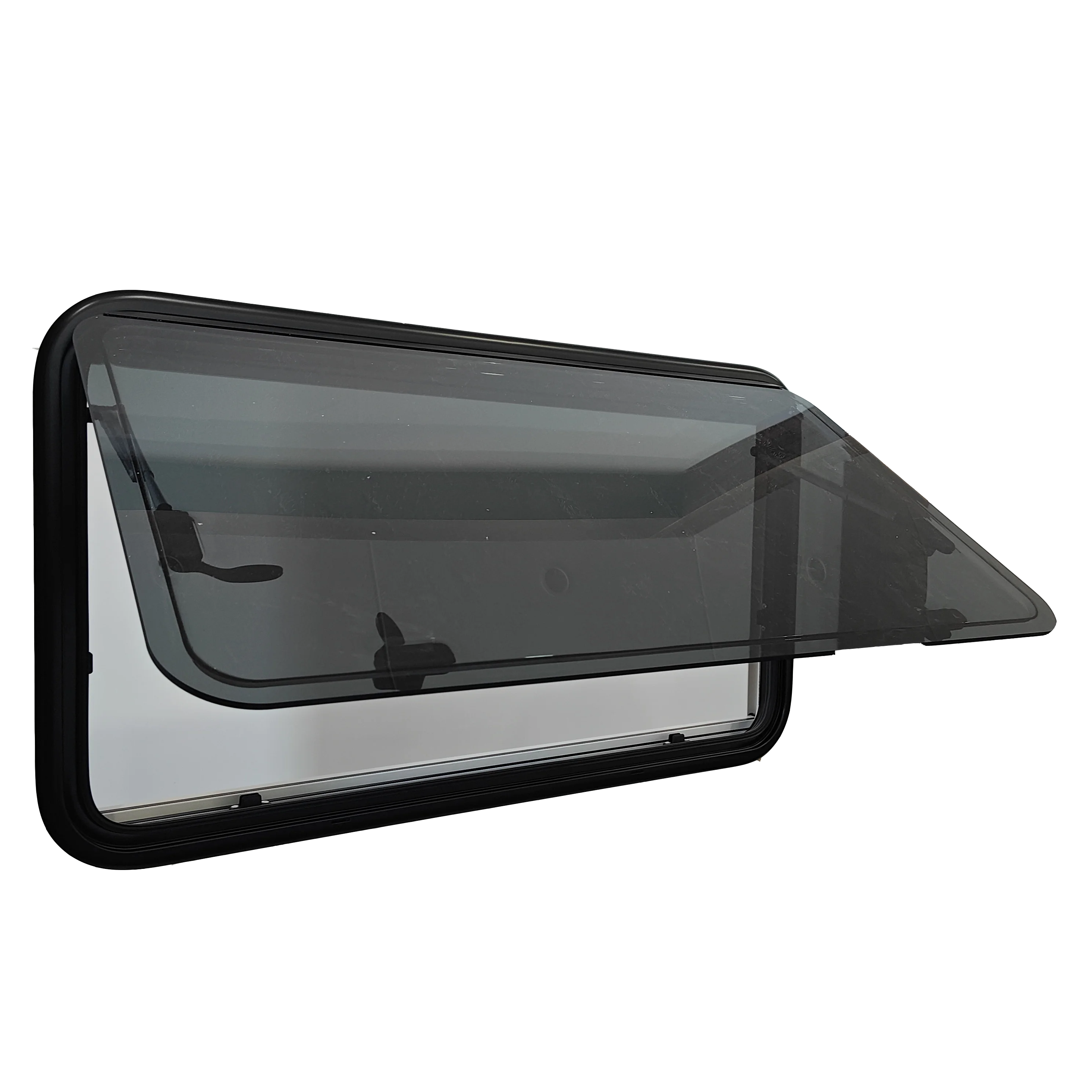 RV Window, Double Glazed Acrylic Aluminum Camper Van Window, Top Hinged Caravan Replacement Window, Fit for Motorhome Trailer