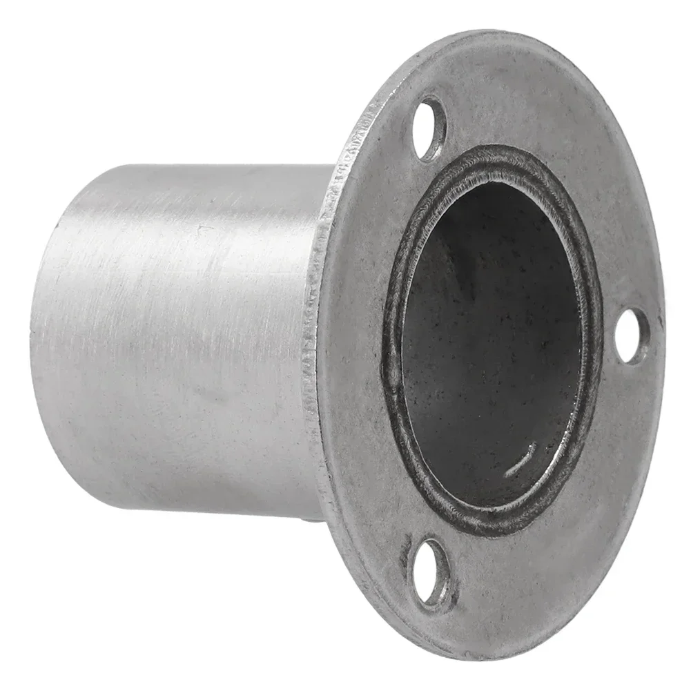 Stainless Steel Tube Support Closet Bar Stand Efficient Rod Pole Socket End Perfect for Wardrobe Railings and Display Racks