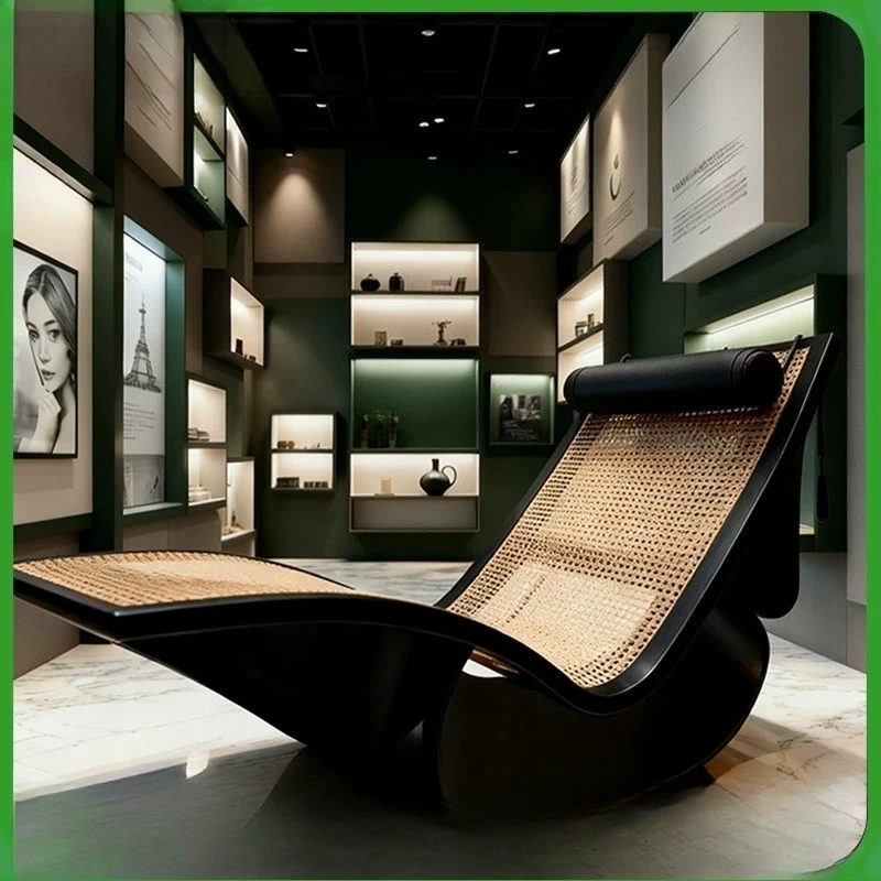 Furniture Hotel Rocking Chair Leisure Outdoor Teak Aluminum Lounge Chair