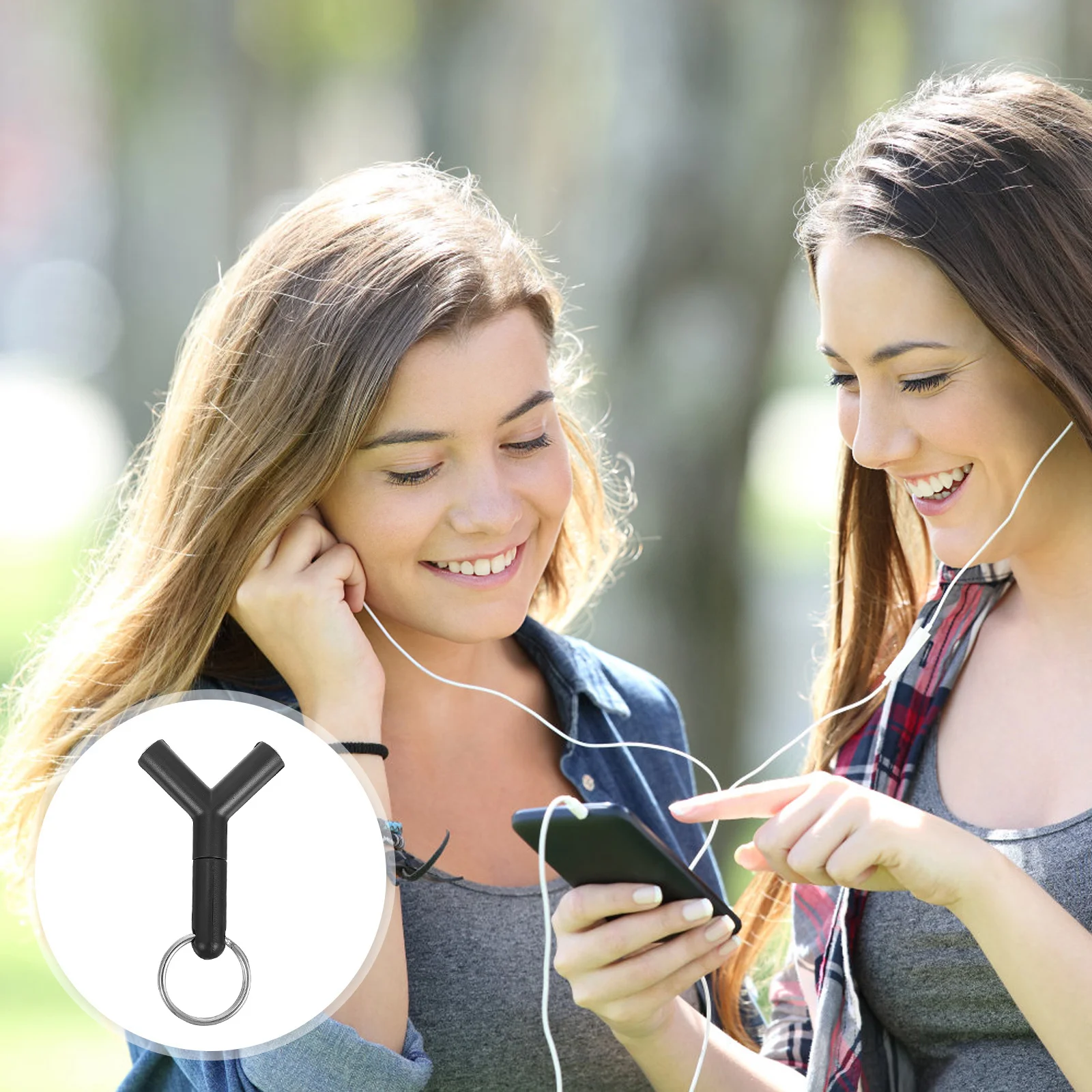 

3Pcs 3.5mm Audio Splitter 2-Way Headphone Jack Adapter Y Type Portable Earphone Splitter for Travel Home Office Dual Output