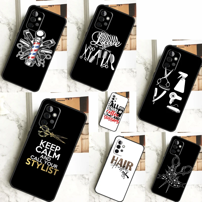 Hair Stylist Hairdresser Funda For Samsung Galaxy A52 A32 A12 A14 A34 A54 A51 A71 A53 A33 A13 A15 A25 A35 A55 Case