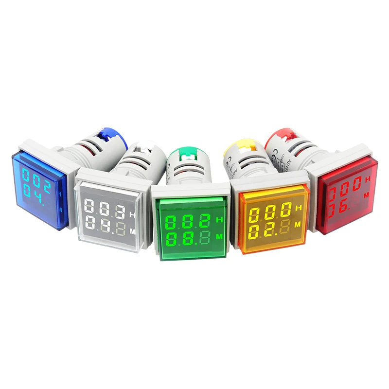 industrial LED Digital Display Square HOURS Indicator Timer 0-999H AC220-380V AD101-22HRS