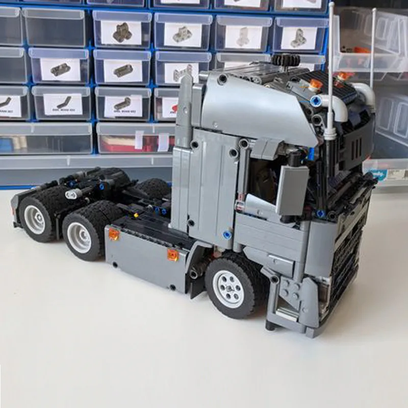 MOC-37849 Engineering Container 6X4 FH tractor unit Dump Truck Tower Head high-tech DIY ChildrenToy ChristmasBlocks 1073PCS