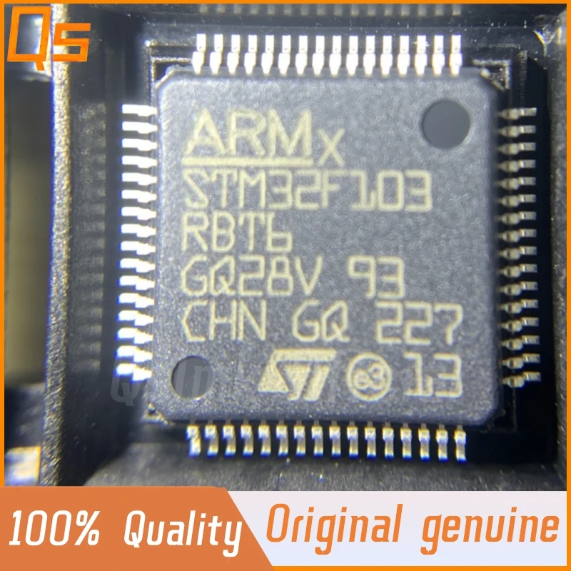 

New Original STM32F103RBT6 STM32F103 LQFP64 Chip 32-Bit Microcontrolle MCU