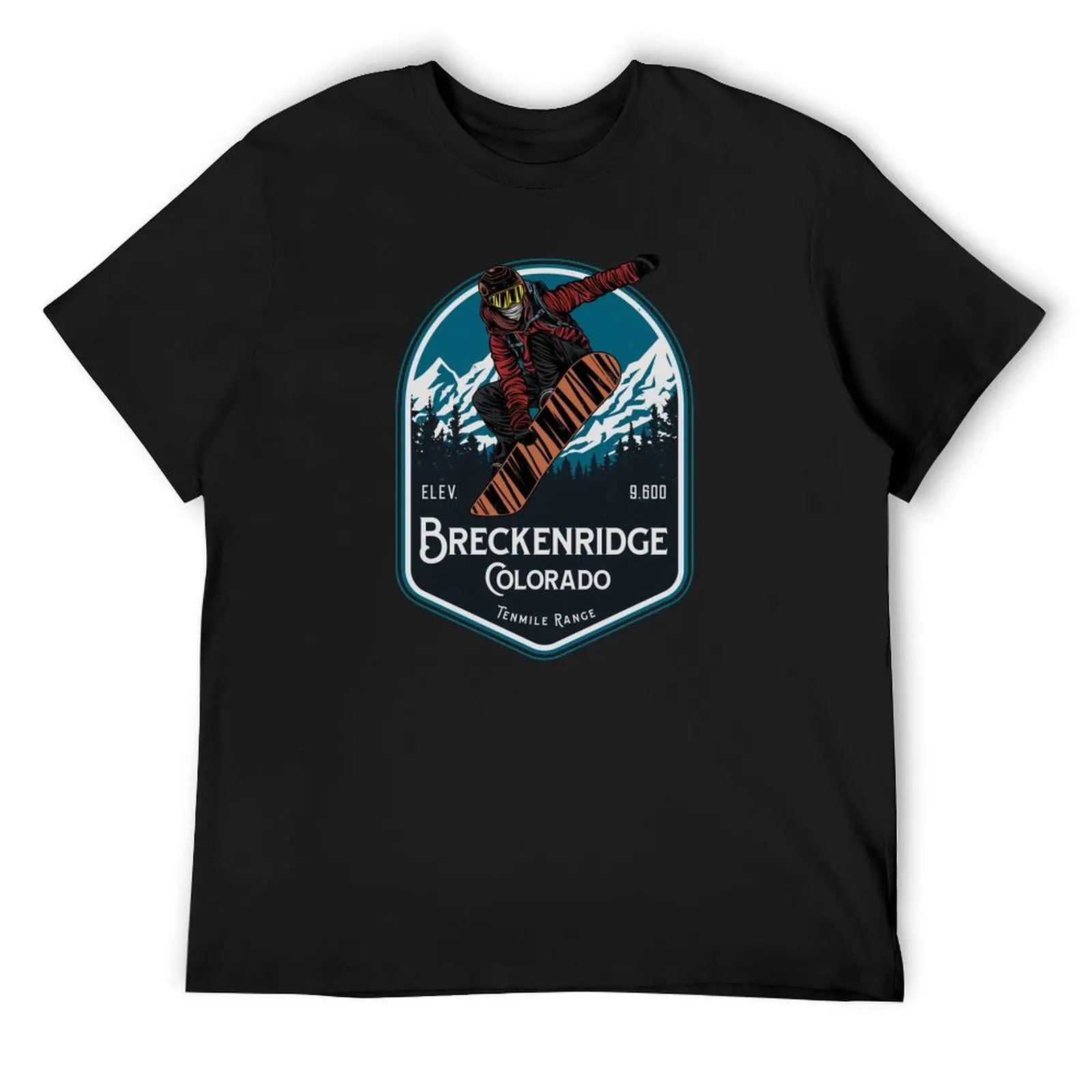 

Breckenridge Colorado Snowboarding T-Shirt vintage shirts graphic anime tshirt summer top mens clothes