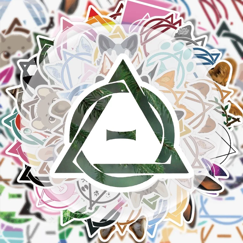 50 ملصقًا ديكورًا على الجدران Therian، شارات لاصقة نابضة بالحياة، أنماط متعددة بدون تكرار، مناسبة لزجاجات المياه وأجهزة الكمبيوتر المحمولة وحقائب السفر وألواح التزلج والقيثارات وديكورات الحفلات