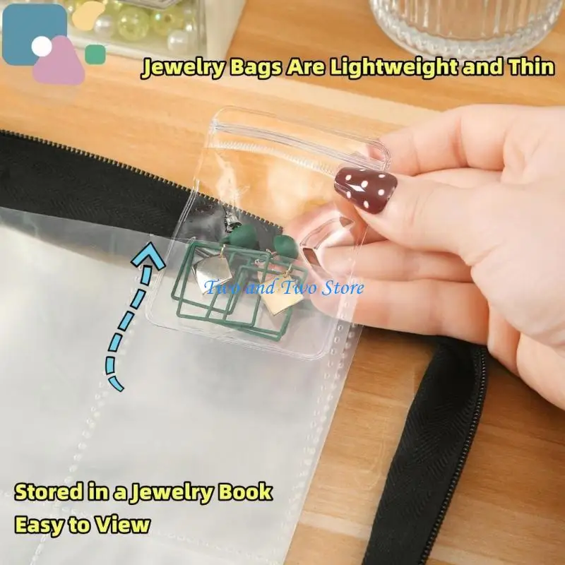 HX6F Jewelry Storage Book StrageProof Business Card and Ticket Cornerizer