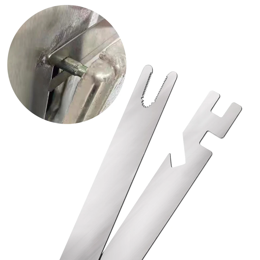 2 Pieces Cylinder Removal Tool Stainless Steel Door Lock Panel Disassembly Key Repair Tools Locksmith Tools Cylinder Remover