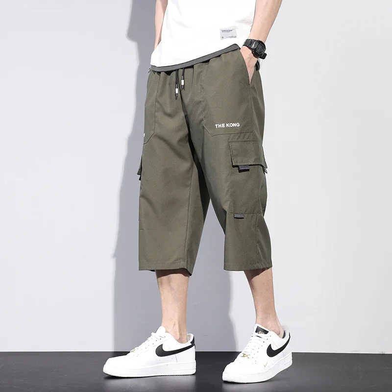 Men's Work Pants Refreshing Ice Silk Shorts Casual and Fashionable Summer Street Shorts