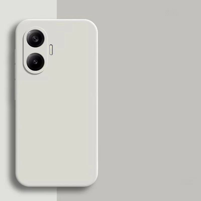 Square Liquid Silicone Phone Case for Xiaomi Poco F7 Matte Fashion Shockproof Cover POCOF7 Case