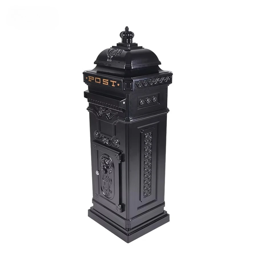 Wholesale High Quality Large Volume Aluminum Traditional Outdoor Weatherproof Durable Standing Mailbox