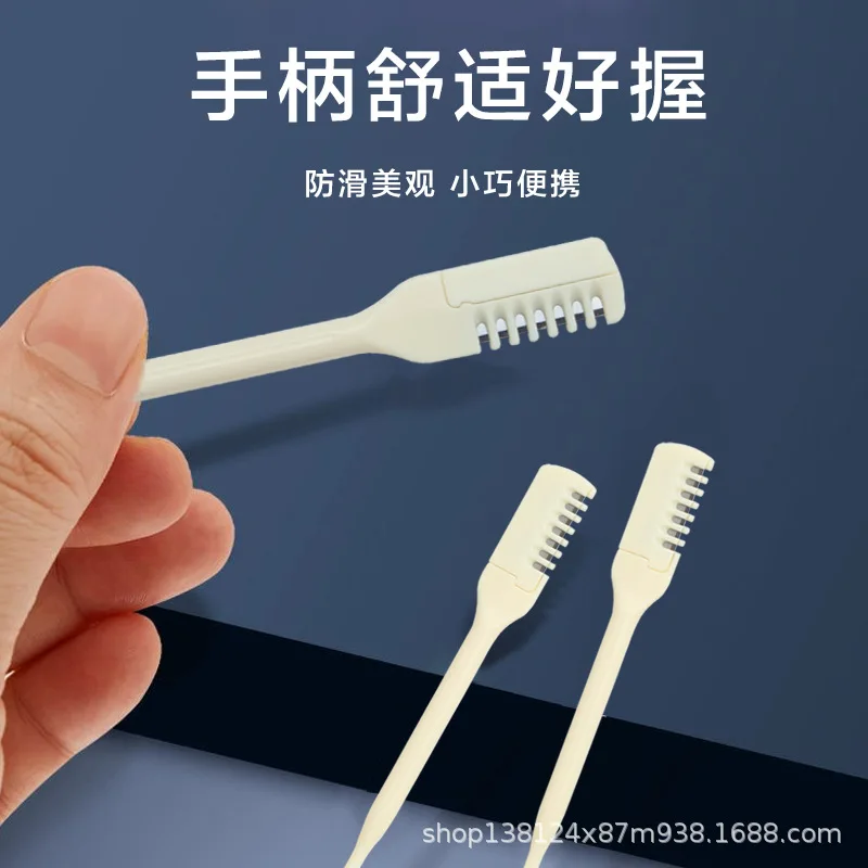 Double-ended Nose Knife Manual Nose Hair Trimmer Portable Ear Scoop Hair Scraper Shaving Nose Hair Neus Trimmer Men