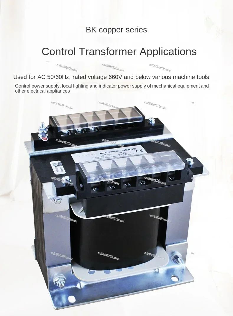 Single Phase Isolation Control Transformer, Machine Tool Equipment, 380 To 220V 36V 24V Output, Copper Material