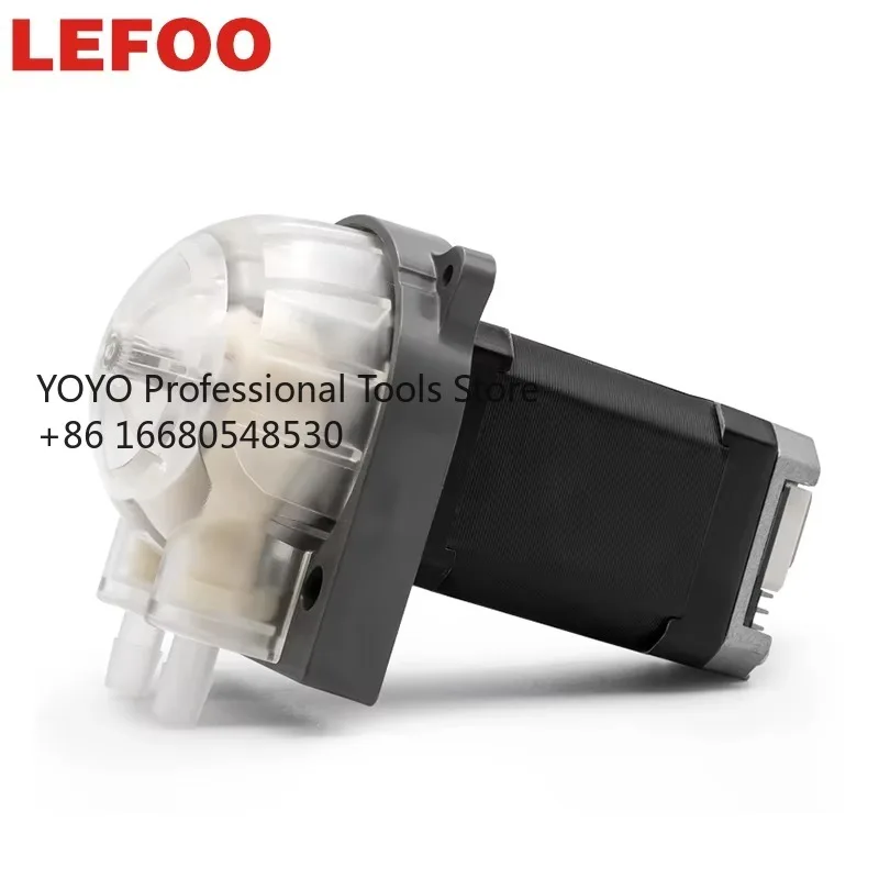Hal LEFOO 420ml/min Stepper Motor Detergent Dosing Peristaltic Pump Food Beverage Sauce Pump Small Filling Peristaltic Pump