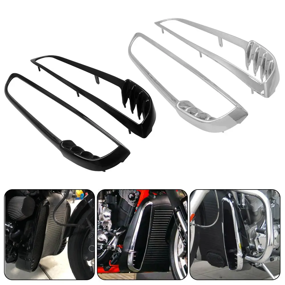 For Harley V-Rod VRSC 2002-2010 Motorcycle Radiator Trim Bezels Front Protective Frame ABS Plastic Accessories