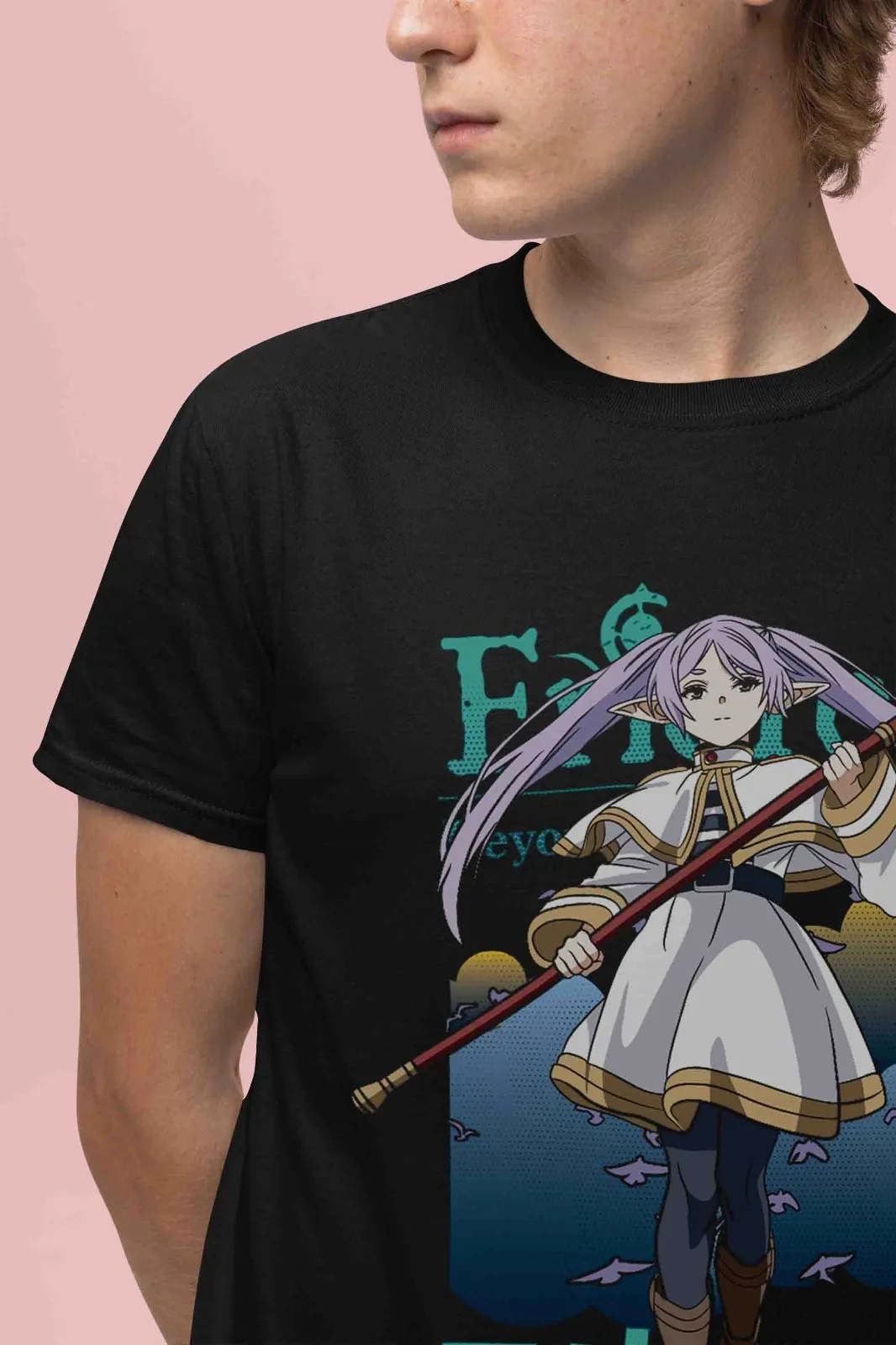 Frieren Shirt Fern Tshirt Stark T-Shirt Himmel Top Heiter Anime Unisex Waifu Tee
