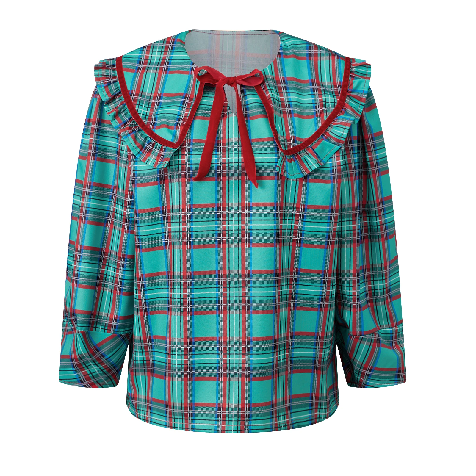 

Женская футболка с длинным рукавом, свободная, осенняя, в клетку, уличная одежда для повседневной носки