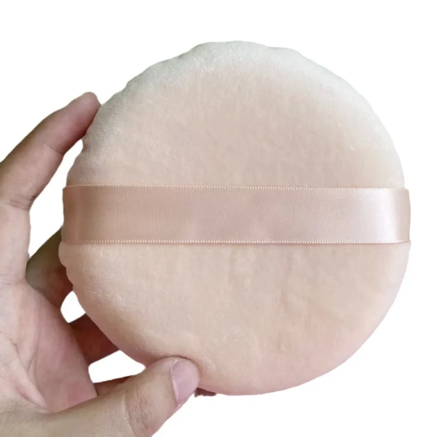 Puff de maquillaje gigante de 2 piezas: superficie de terciopelo ultrasuave para una aplicación impecable de rostro y cuerpo, herramienta profesional de belleza y cuidado personal
