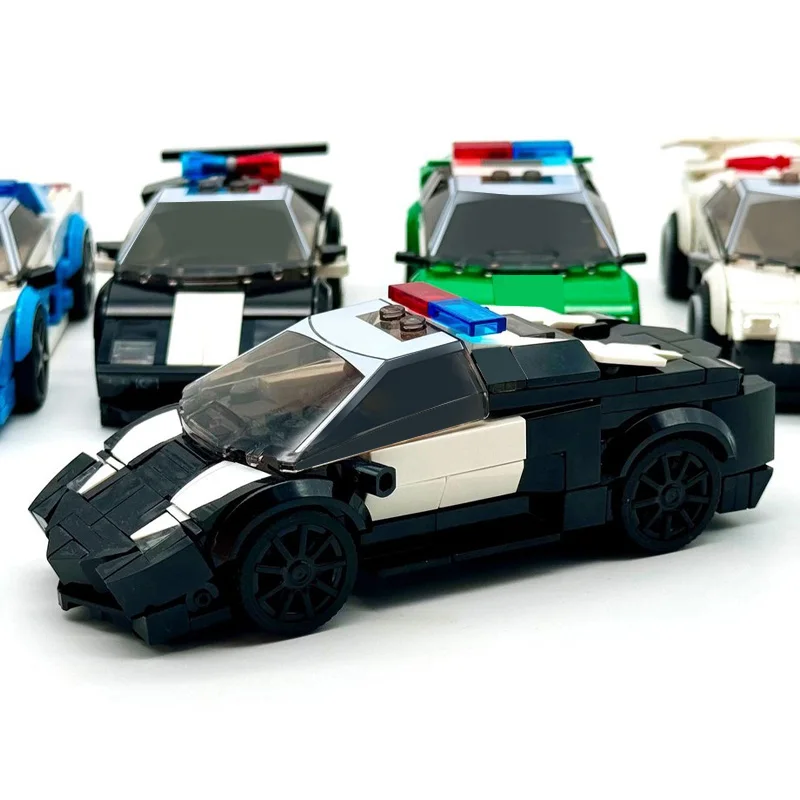 1181 قطعة حزمة مركبة الشرطة الخارقة MOC تخصيص وحدات بنة تكنولوجيا التصميم الإبداعي لتقوم بها بنفسك لعبة عيد الميلاد هدية #5