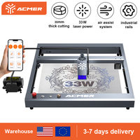 ACMER Laser Engraver P2 33W with Air Assist Industrial Rails WIFI Laser Engraving Cutting Machine Carve Glass Wood for Business
