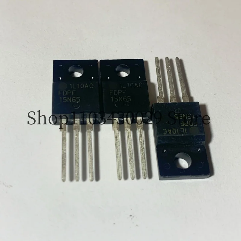 10Pcs New and Original FDPF15N65 TO-220F 15A 650V N-Channel MOSFET Tube