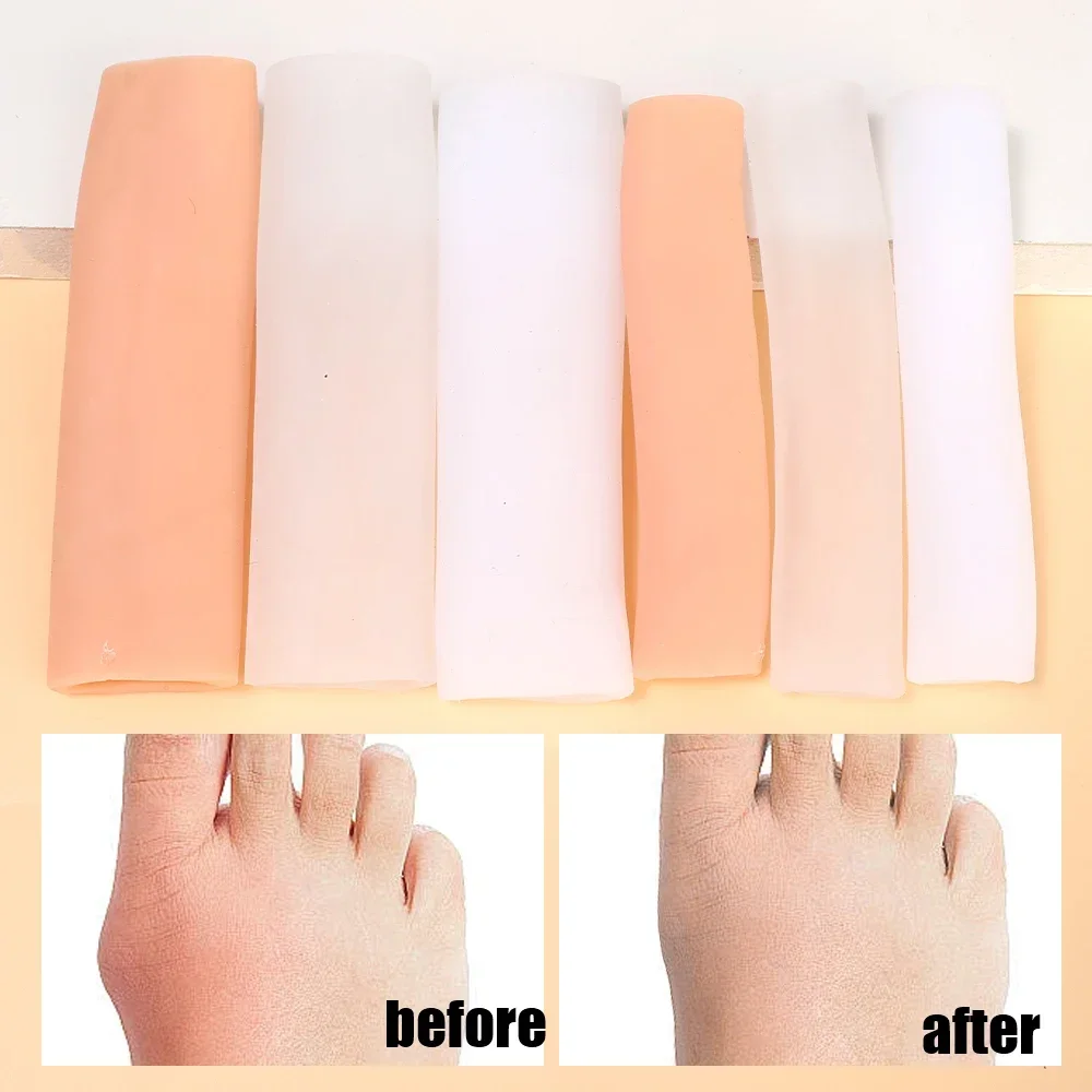 Alleviare la Painness separatore per le dita Gel di Silicone protezione per il tubo delle dita rimozione della copertura del piede correttore per alluce Pedicure strumenti per la cura dei piedi