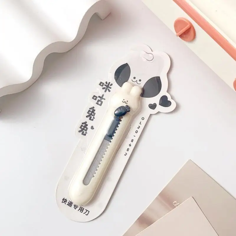 Cutter caixa multifuncional Cats adorável abridor letra abridor coelhos abridor caixa bolso adequado para escola