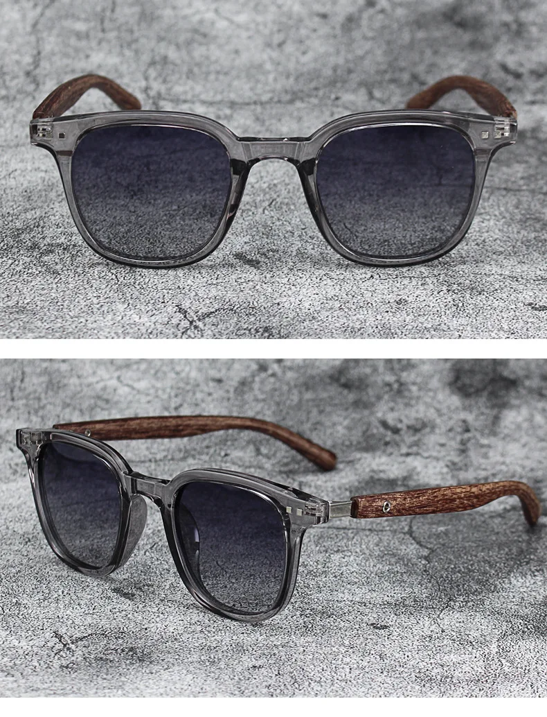 Neue Ankunft Männer Vintage Holzrahmen Sonnenbrille Klassische Marke Sonnenbrille Beschichtung Objektiv Fahren Brillen für Männer/frauen – Detail 7