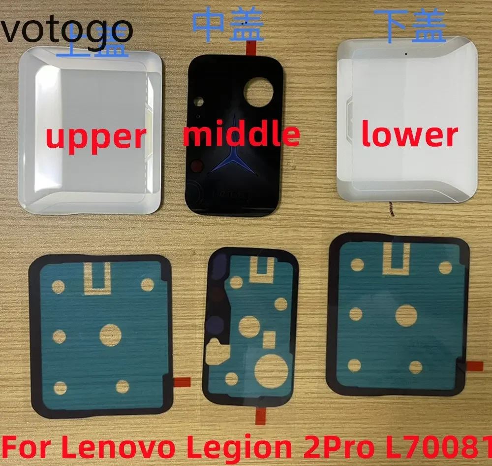 Original Back Cover Glass For Lenovo Legion 2 Pro L70081 2Pro Rear Battery Door Lid Shell Housing Case Bezel Frame Replacement