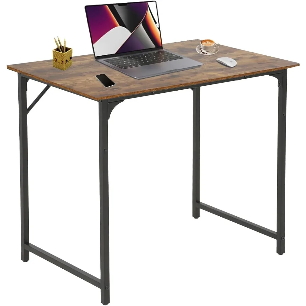 

39-дюймовый компьютерный стол, игровой стол для офисного стола с металлическим каркасом, письменная рабочая станция для домашнего офиса, компактный компьютер