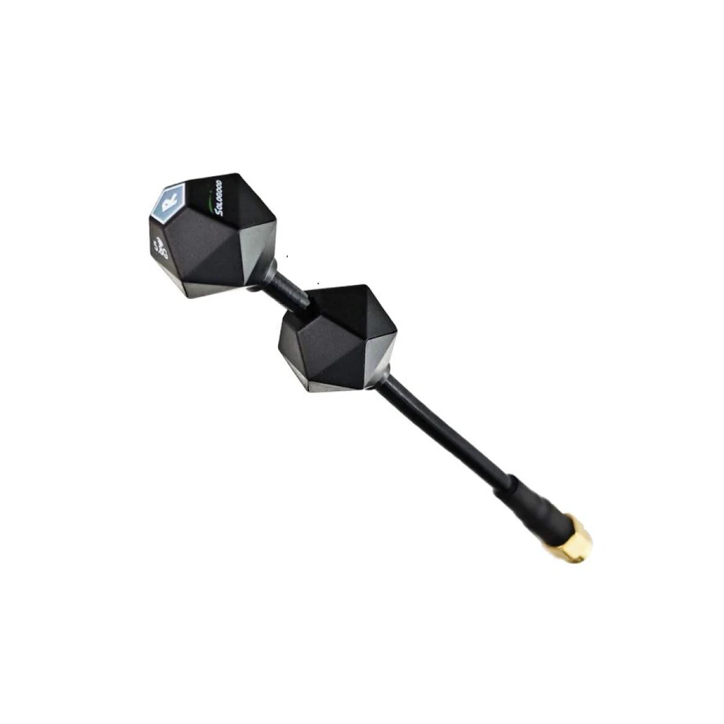 

2pcs Dual 5.8G Antennas Super High Gain 6DBi 5.2GHz-6.0GHz Anti-Jamming Receiver Transmitter for FPV Drone Quadcopter