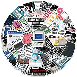 10/30/50 Stuks Cartoon Grappig Programma Aap Meme Stickers Grappige Programmeur Stickers Skateboard Koelkast Gitaar Auto Cool Waterdichte Sticker