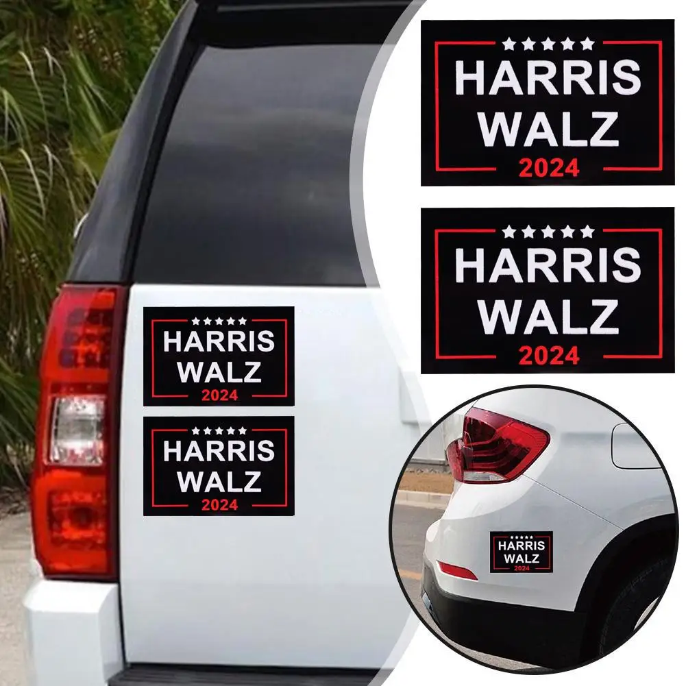 Harris Walz 2024 Stickers,2 pc Support Kamala Harris Walz Presidential 2024 Bumper Vinyl Decal Stickers Car Campaign Tim K2Z7